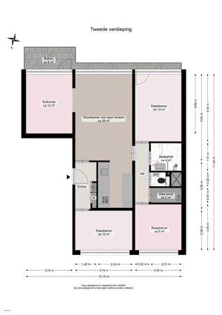 Floorplan - Meerpaal 36, 9732 AC Groningen